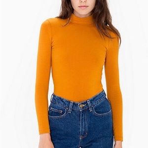 American Apparel Long Sleeve Mock Turtleneck